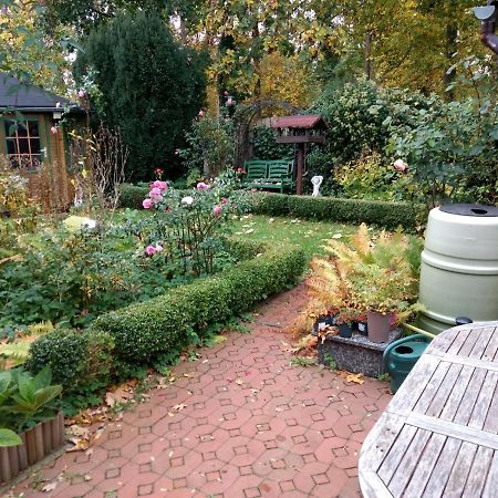 Ruhige, Gemuetliche 1-Zimmer Gartenwohnung Fuer 2 Erwachsene Lübeck Kültér fotó